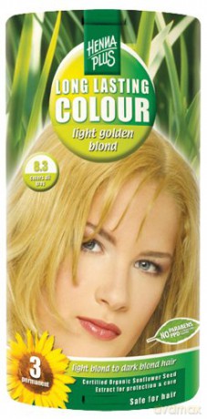 HennaPlus Prolonged hair color 100ml (Long Lasting Colour) - Shade: 8.3 Light golden blond