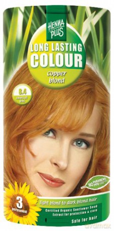 HennaPlus Prolonged hair color 100ml (Long Lasting Colour) - Shade: 8.4 Copper blond