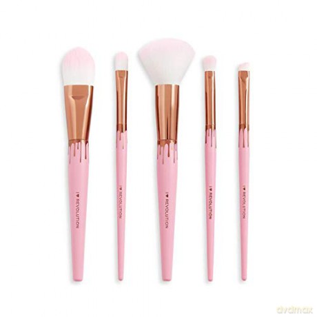 I Heart Revolution Set of cosmetic brushes Chocolate 5 pcs
