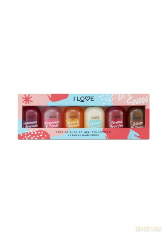 I Love Cosmetic set of body care Lots of Bubbles Mini Collection 6 x 100 ml