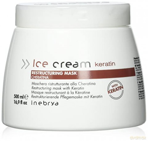 Inebrya Restructuring Mask with Keratin Ice Cream Keratin (Restructuring Mask) - Volume: 500 ml