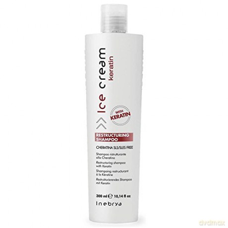 Inebrya Restructuring shampoo with keratin Ice Cream Keratin (Restructuring Shampoo) - Volume: 300 ml