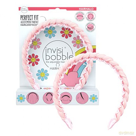 Invisibobble Adjustable hair headband Hair halo Retro Dreamin ´Eat, Pink, and be Merry