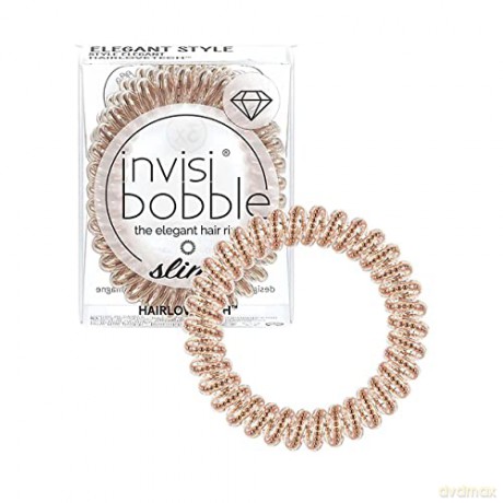 Invisibobble Slim Of Bronze and Beads 3 pcs
