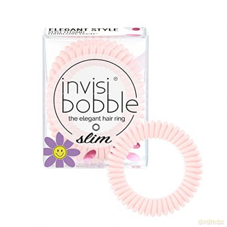Invisibobble Thin spiral hair band Slim Retro Dreamin ´Cuter than you Pink 3 pcs