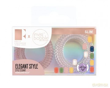 Invisibobble Thin Spiral Invisibobble Slim 3 pcs - Variant: Rosie Fortescue Pink Glasses