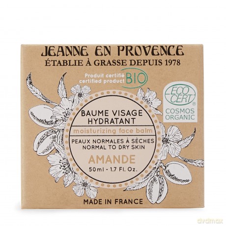 Jeanne En Provence Moisturizing face balm organic Mandle (Moisturizing Face Balm) 50 ml