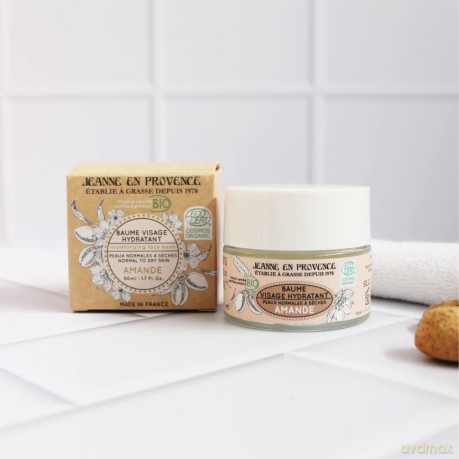 Jeanne En Provence Moisturizing face balm organic Mandle (Moisturizing Face Balm) 50 ml