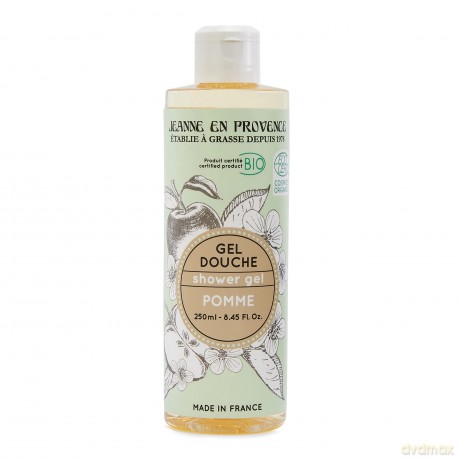 Jeanne En Provence Shower gel organic Apple (Shower Gel) 250 ml