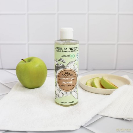 Jeanne En Provence Shower gel organic Apple (Shower Gel) 250 ml