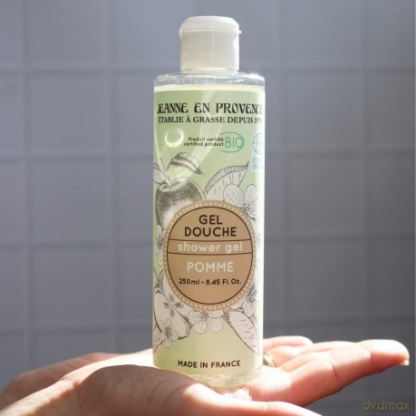 Jeanne En Provence Shower gel organic Apple (Shower Gel) 250 ml