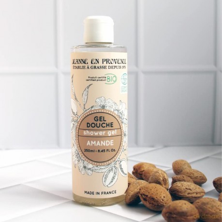 Jeanne En Provence Shower gel organic Mandle (Shower Gel) 250 ml