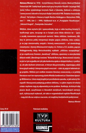Wobec Nihilizmu Gombrowicz Witkacy - Mateusz Werner [KSIĄŻKA]