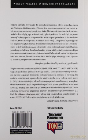 Kopista Bartleby Historia Z Wall Street - Herman Melville [KSIĄŻKA]