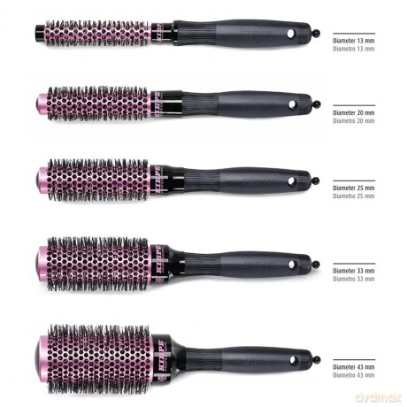 KIEPE Professional Set of round brushes Black 5 pcs