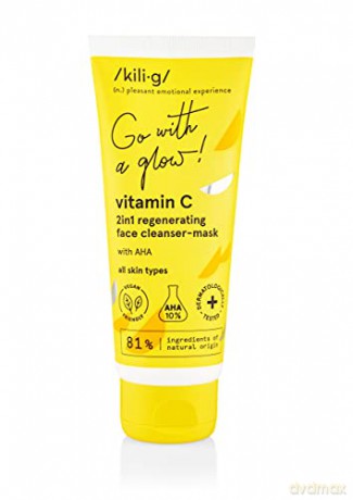 Kilig Cleansing and regenerating face mask Vitamin C (2 in 1 Regenerating Face Clean ser-Mask) 75 ml
