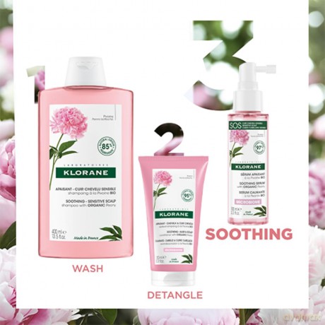 Klorane Soothing serum for sensitive and irritated scalp Peony (SOS Serum) 65 ml