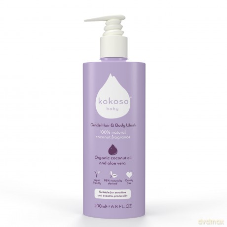 Kokoso Baby Gentle baby wash gel for body and hair with perfume (Gentle Baby Wash) 200 ml