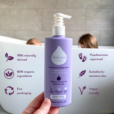 Kokoso Baby Gentle baby wash gel for body and hair with perfume (Gentle Baby Wash) 200 ml
