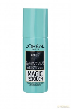 L´Oréal Paris Hair concealer and gray hair re-growth Magic retouch (Instant Root Concealer Spray) 75 ml - Shade: 07 Black