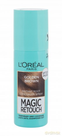 L´Oréal Paris Hair concealer and gray hair re-growth Magic retouch (Instant Root Concealer Spray) 75 ml - Shade: 08 Golden Brown