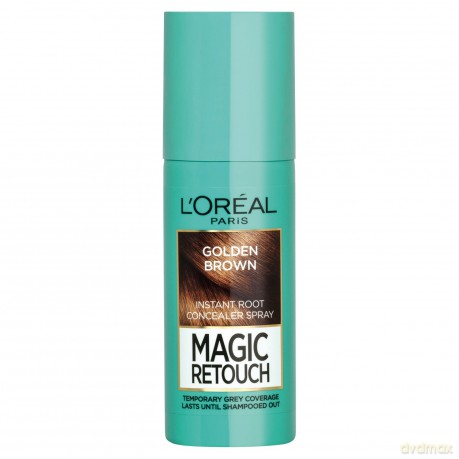 L´Oréal Paris Hair concealer and gray hair re-growth Magic retouch (Instant Root Concealer Spray) 75 ml - Shade: 08 Golden Brown