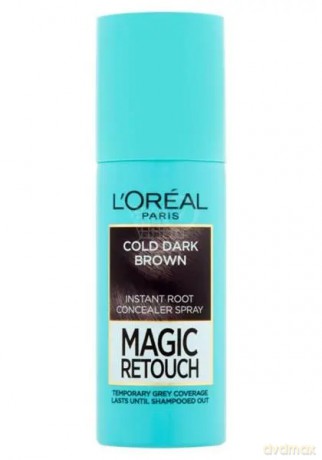 L´Oréal Paris Hair concealer and gray hair re-growth Magic retouch (Instant Root Concealer Spray) 75 ml - Shade: 15 Cold Dark Brown