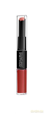 L´Oréal Paris Long lasting lipstick and lip gloss Infallible 24H 5 ml - Shade: 506 Red Infaillible