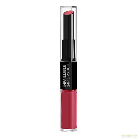 L´Oréal Paris Long-lasting lipstick and lip gloss 2in1 Infallible 24H Paris ian Nudes 6 ml - Shade: 804 Metro Proof Rose