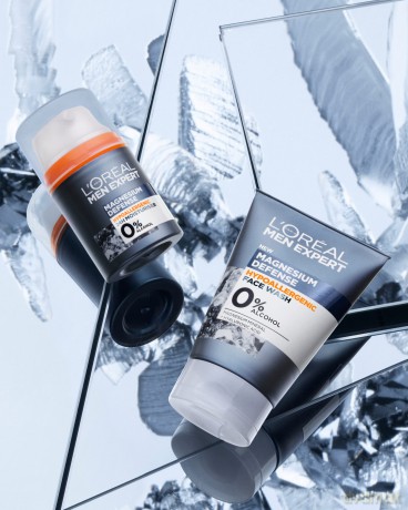 L´Oréal Paris Men Expert Magnesium Defense (Face Wash) 100 ml Cleansing Skin Gel for Sensitive Skin