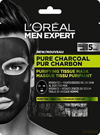 L´Oréal Paris Men Expert Pure Charcoal (Purifying Tissue Mask) 30 g
