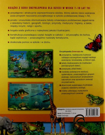 Zwierzęta Encyklopedia Dla Dzieci W Wieku 7-10 Lat (twarda) [KSIĄŻKA]