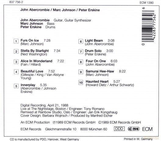 Abercrombie,Johnson,Erskine: [CD]