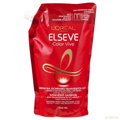 L´Oréal Paris Shampoo for colored hair Elseve Color Vive refill - Volume: 500 ml