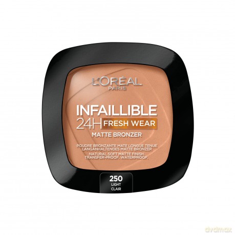 L´Oréal Paris Soft matte bronzer Infaillible 24H Fresh Wear (Matte Bronze r) 9 g - Shade: 250 Light
