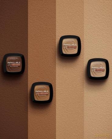L´Oréal Paris Soft matte bronzer Infaillible 24H Fresh Wear (Matte Bronze r) 9 g - Shade: 250 Light