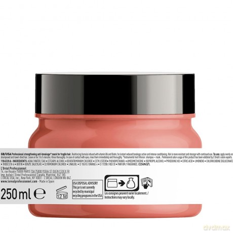 L´Oréal Professionnel Expert Series Strengthening Mask against Hair Breakage (B6 + Biotin Inforcer) - Volume: 250 ml - new packaging
