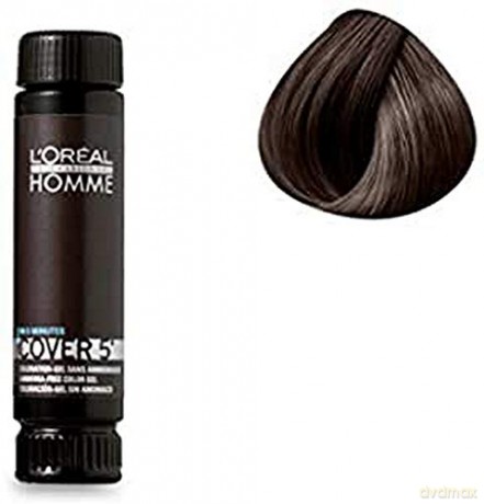 L´Oréal Professionnel Gel hair color for men Homme Cover 5 3 x 50 mL - Shade: 3 Dark Brown