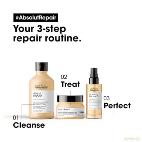 L´Oréal Professionnel Serum Expert Absolut Repair Gold Quinoa + Protein (Instant Resurfacing Shampoo) - Volume: 300 ml