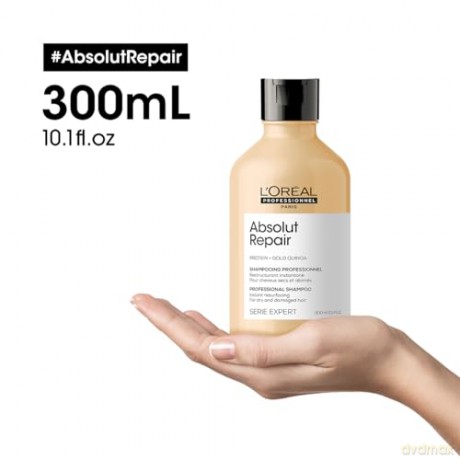 L´Oréal Professionnel Serum Expert Absolut Repair Gold Quinoa + Protein (Instant Resurfacing Shampoo) - Volume: 300 ml
