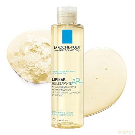 La Roche Posay Lipikar Huile Lavante AP + (Lipid-Replenishing Clean sing Oil) emollient shower and bath oil for sensitive skin - Volume: 200 ml