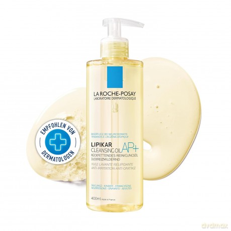 La Roche Posay Lipikar Huile Lavante AP + (Lipid-Replenishing Clean sing Oil) emollient shower and bath oil for sensitive skin - Volume: 400 ml