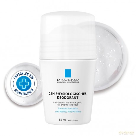 La Roche Posay Physiological deodorant roll-on 24H (Physiological Deodorant 24HR) 50 ml