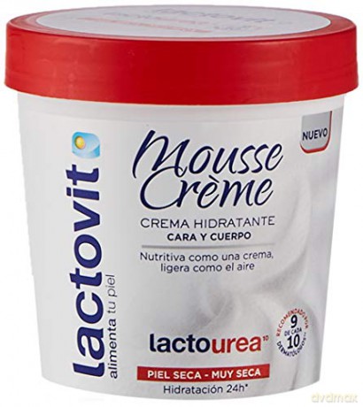 Lactovit Moisturizing foam cream for face and body Lactourea Mousse Cream 250 ml