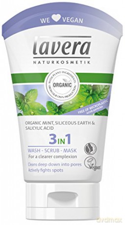 Lavera Cleansing emulsion, peeling and mask 3v1 (Wash, Scrub, Mask) 125 ml