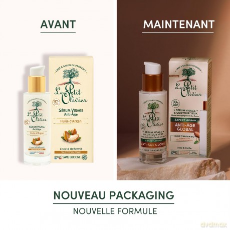 Le Petit Olivier Anti-wrinkle skin serum with argan oil Anti-Age (Serum Visage) 30 ml