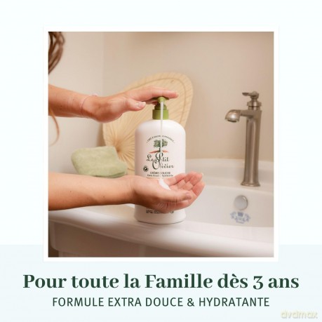 Le Petit Olivier Delicate Shower Cream Cotton Cream (Shower Cream) 750 ml
