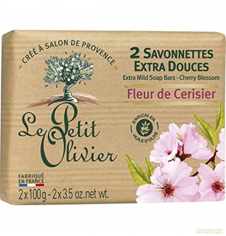 Le Petit Olivier Extra gentle soap Cherry Blossom 2 x 100 g