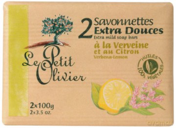 Le Petit Olivier Extra mild soap and Lemon Verbena 2 x 100 g