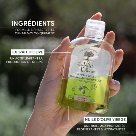Le Petit Olivier Make-up remover eye makeup with extract of olive leaves and olive oil 125 ml